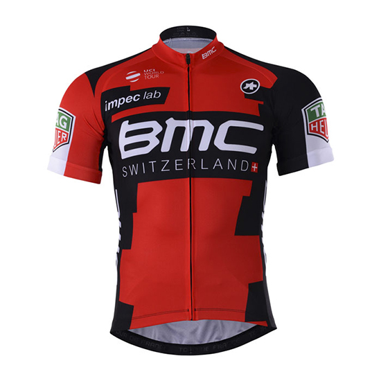 Maglia BMC Manica Corta 2017 rosso e nero